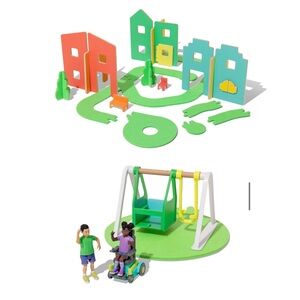 Lovevery Wooden Modular Village & Pathways
Friends & Swing Set